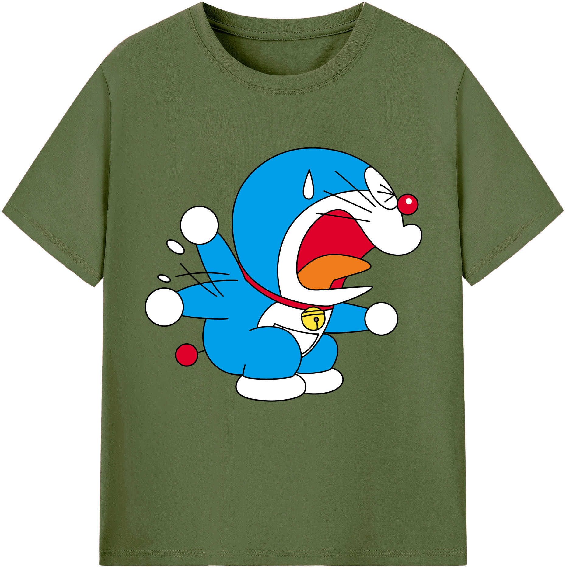 （画像用） ドラえもん Doraemon 綿100％半袖Tシャツ（フロントプリント）